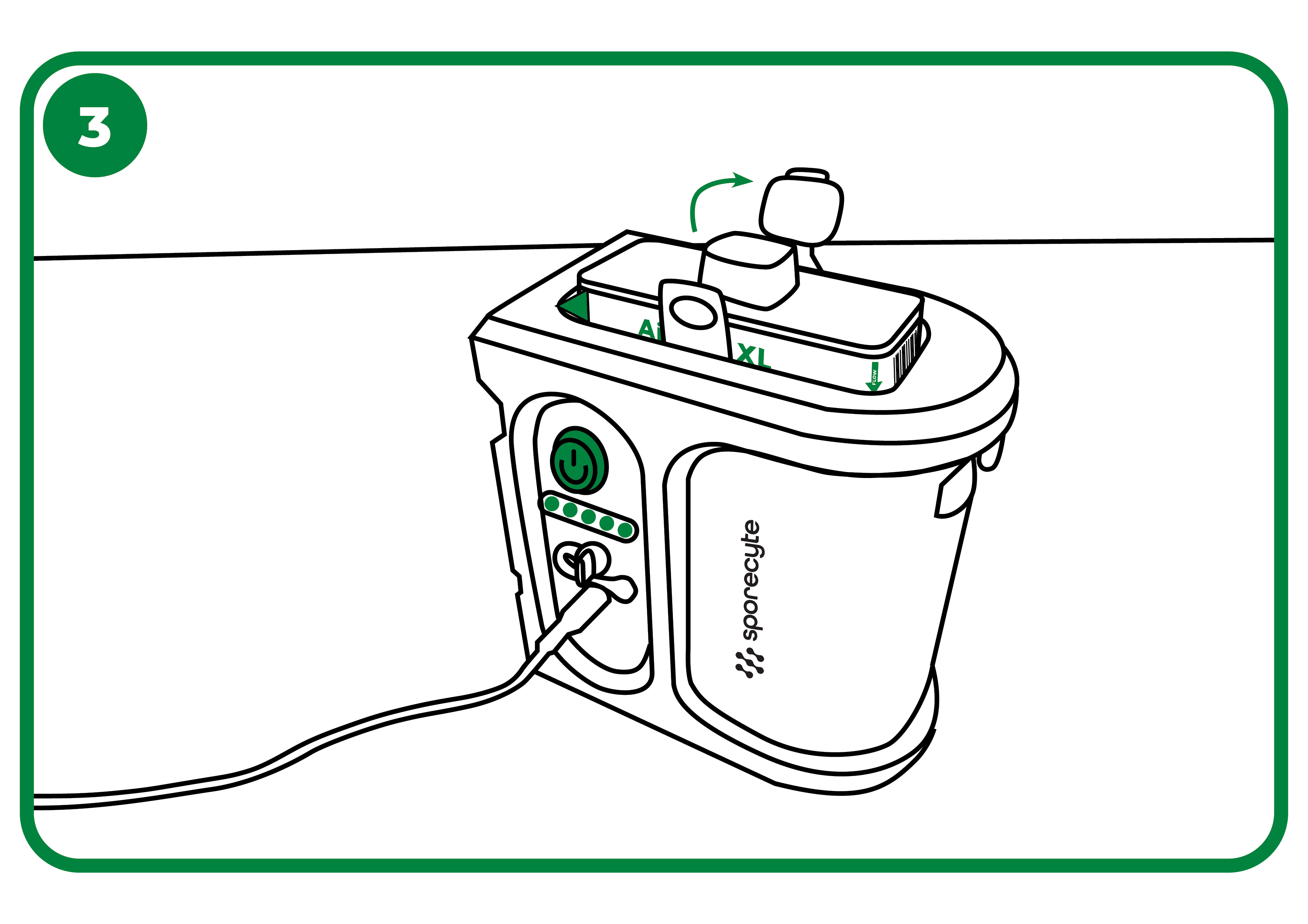 Airtrap in sporecyte pump